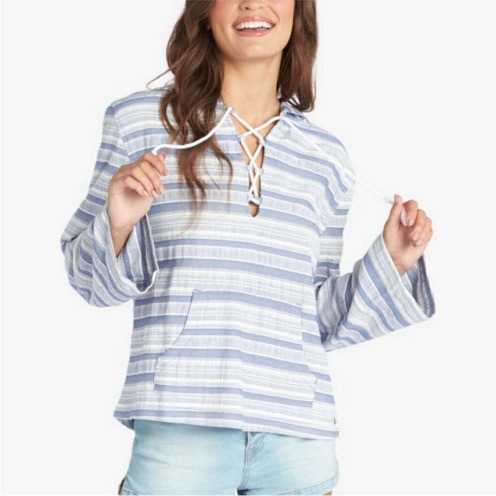 Roxy Paradise Calling Poncho Hoodie NWT Size Small